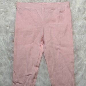 Carter's Baby girls Solid pink Soft 100% Cotton Elastic Waist Pull On Pants 12M